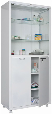 Шкаф медицинский металлический Hilfe МД 2 1780/SG